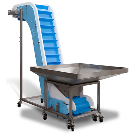 DynaClean Z Style Conveyor with Hopper